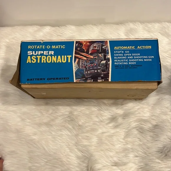 Vintage 1960 Horikawa Rotate O Magic Super Astronaut Toy Robot Original Box